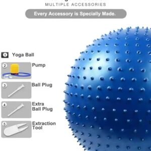 كرة يوغا مبرزة (Sensory/Massage Yoga Ball) - 65 سم