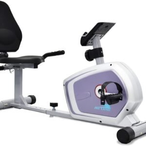 جهاز البايك الأرضي الثابت مع مقعد ظهر (Recumbent Desk & Floor Bike)