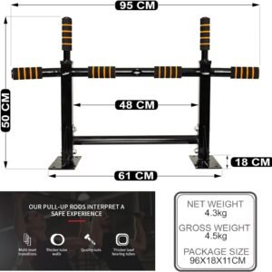 عقلة الحائط متعددة المقابض (Wall-Mounted Pull-Up Bar)