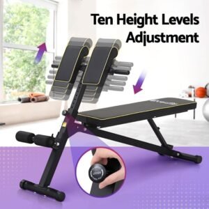 بنش التدريب المستوي مع كرسي "روماني" (Flat Bench & Roman Chair)