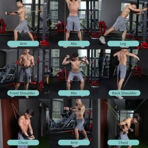 حبل التمرين الخماسي (Resistance Band Set - 11 Piece)
