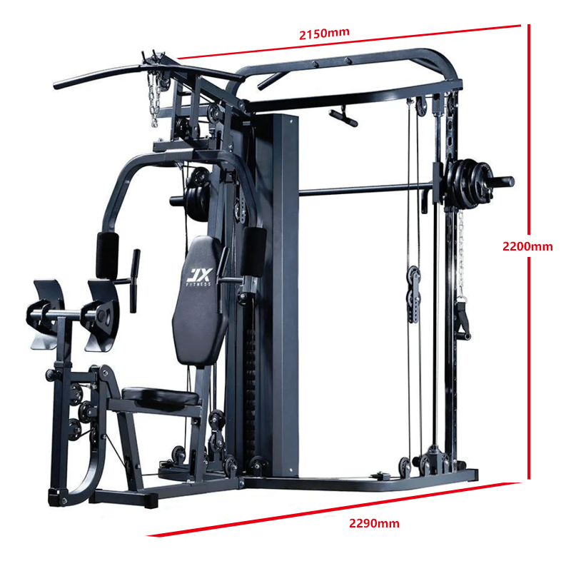 جهاز هوم جيم متكامل مع سميث ماشين (Dual-Station Home Gym DB-5002) - الصورة 3