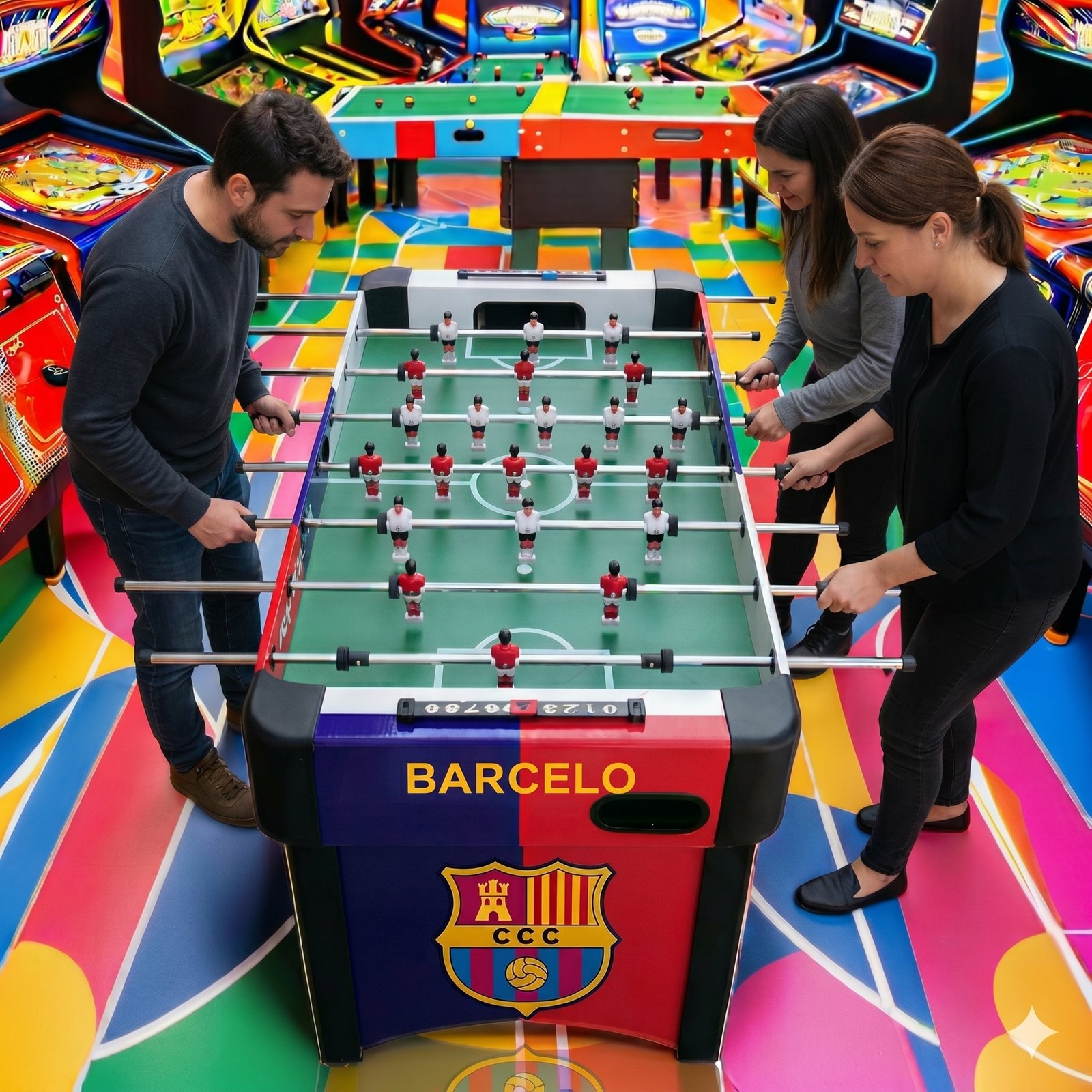 طاولة بيبي فوت (Foosball) للأطفا - الصورة 2