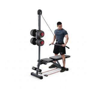 بنش تدريب متعدد الوظائف مع بكرة سحب علوية (Adjustable Bench with Pulley System)