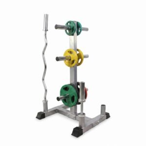 ستاند بارات وأوزان أولمبي (Olympic Weight Tree & Barbell Rack)