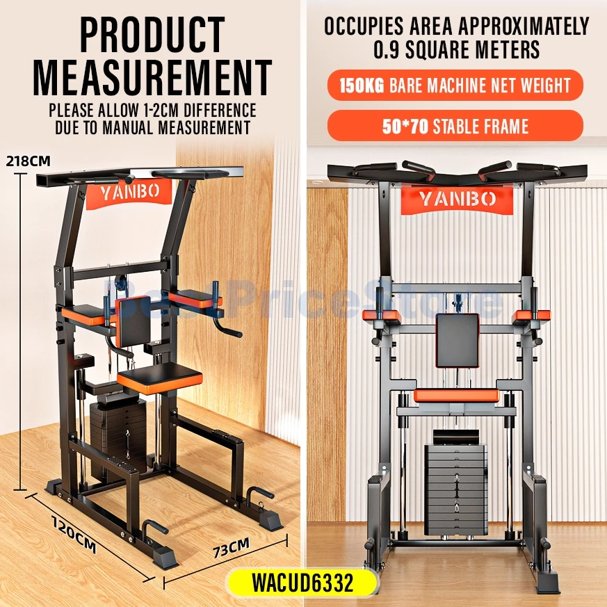 عقلة والغطس المطوّر مع أوزان مساعدة (Weight Assist Chin-Up & Dip Tower) - الصورة 6