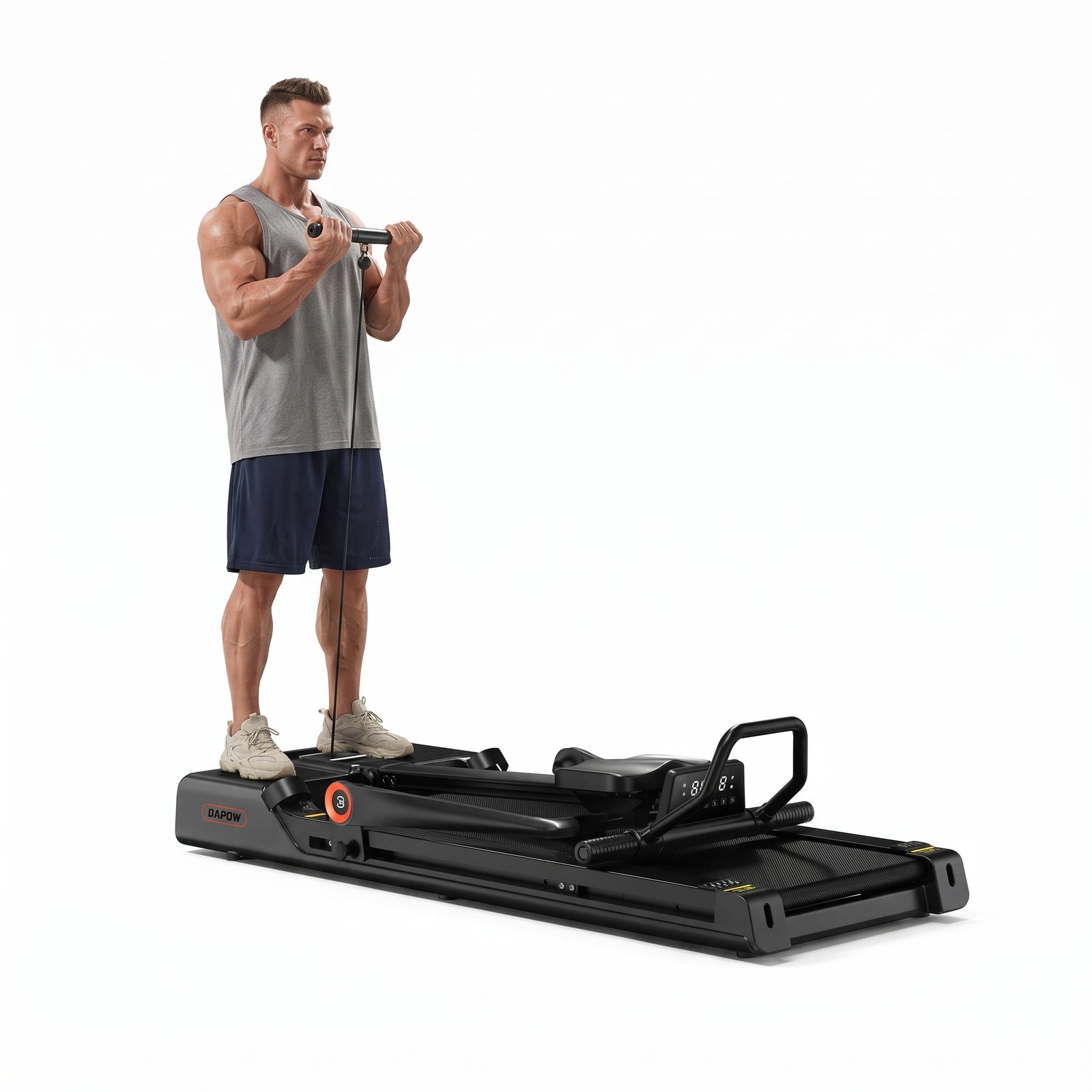 جهاز المشي والركض المنزلي مع جهاز التجديف (Treadmill with Rowing Machine) - الصورة 3
